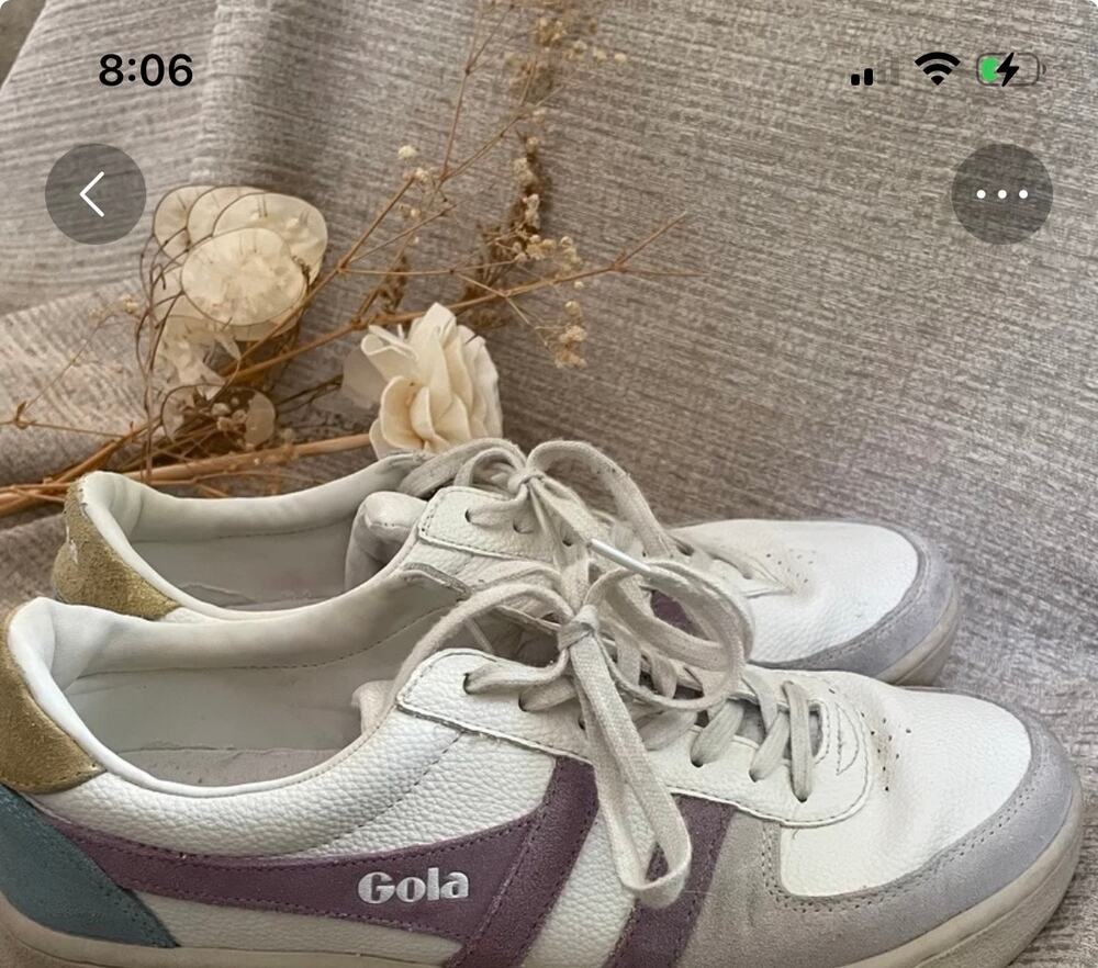 Gola Classics Trident White Purple Sneakers Women’s Size 10 EU 41